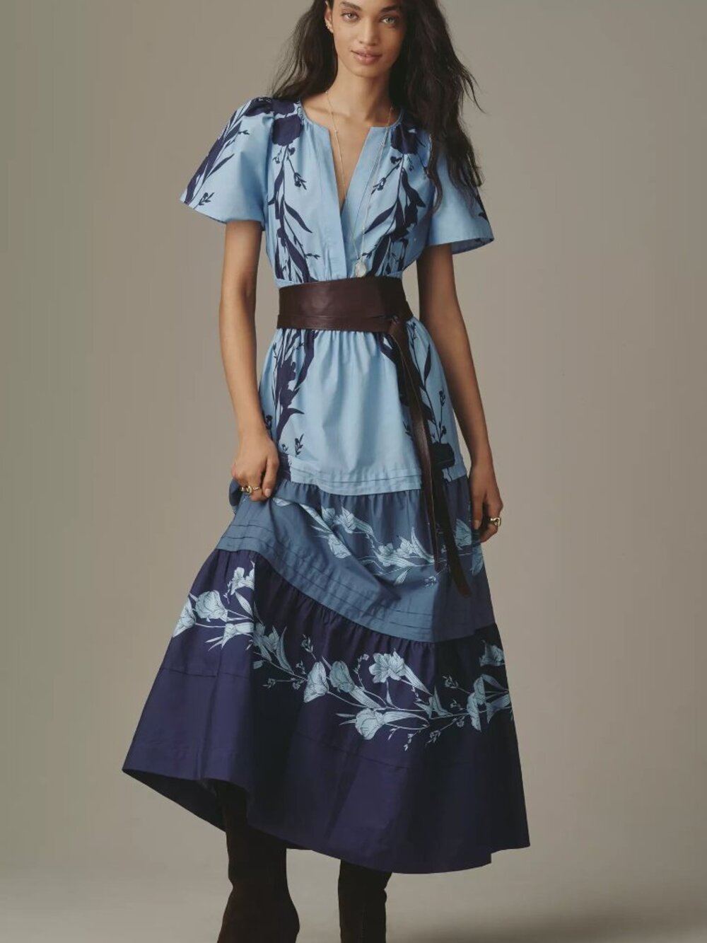 The Somerset Maxi Dress - Soft Blue - Size L - NWT - Picture 4 of 7